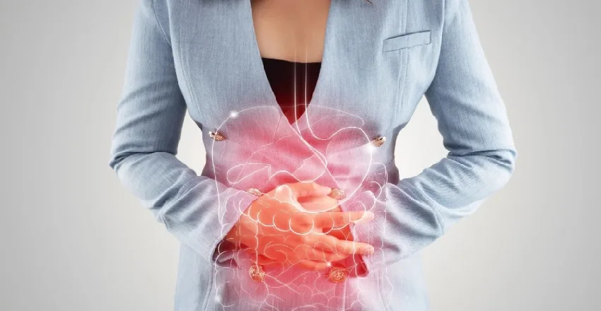 A holistic Ayurvedic treatment approach for IBS with herbal remedies and Panchakarma therapies for digestive health.